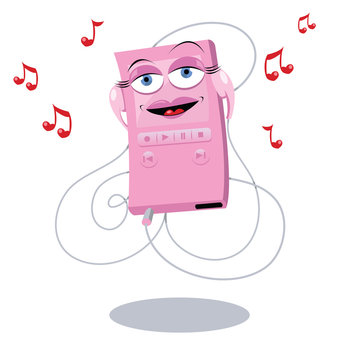 Funny Pink Mp3 Player