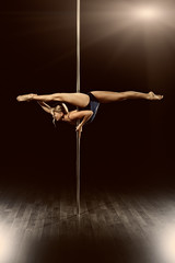beautiful pole dance woman