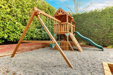 Fototapeta premium Backyard playground for kids