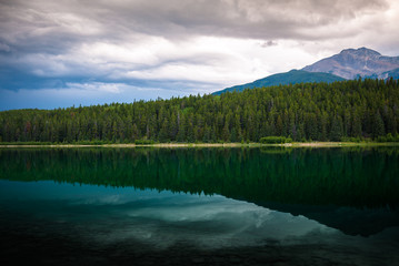 Patricai lake in Jasper