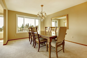 Classic elegant dining table set