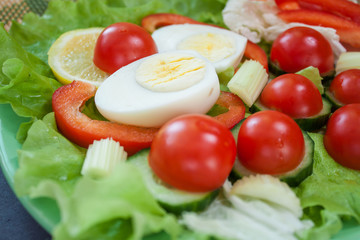 Healthy food closeup
