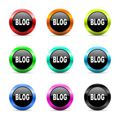 blog icon vector set
