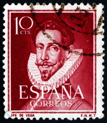Postage stamp Spain 1951 Lope de Vega, Poet