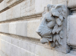 Naklejka premium stone_lion2