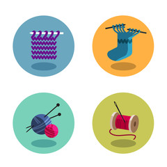 Knitting icons