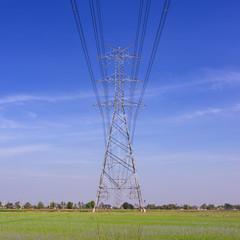 High voltage electric pole