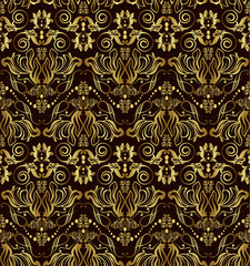 gold seamless pattern - 62541170