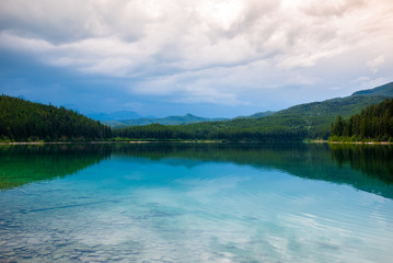 Patricai lake in Jasper