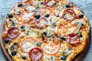 Homemade Regina pizza