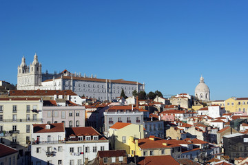 Naklejka na ściany i meble Alfama, Lisbon, Portugal