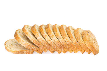 Fresh Tasty Bread on White Background