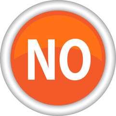 Круглый векторный знак с надписью NO