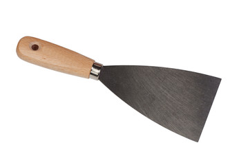 Tool construction trowel isolated on white background