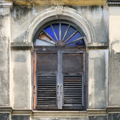 Old wooden window