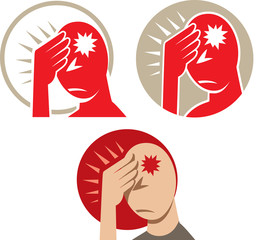 Icon of a headache or migraine