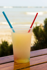 Iced on the beach