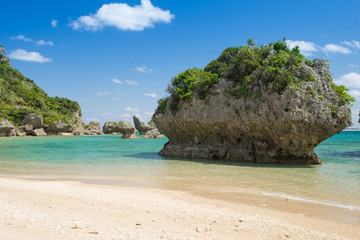 浜比嘉島のビーチ