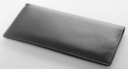 wallet. open purse on a background