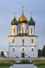 Fototapeta na wymiar Assumption cathedral in Kolomna Kremlin. Russia