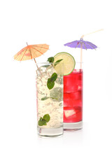 cocktail in wineglasses