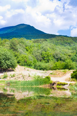 summer view of Crimea lake