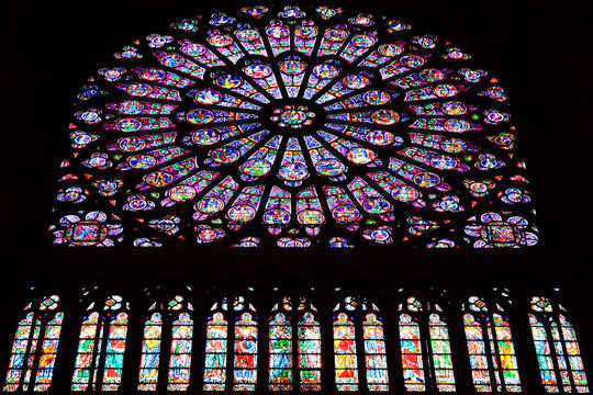 Rose Window Of Notre Dame Cathedral