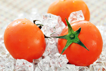 Tomato on ice