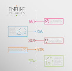 Infographic timeline report template