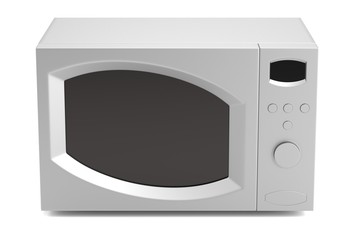 realistic 3d render of microwave
