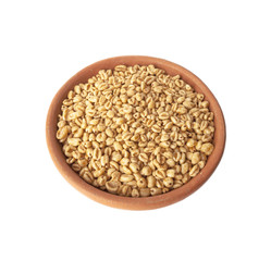 Candied wheat grains in a bowl of clay
