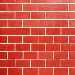 Obraz premium red brick wall texture