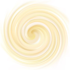 Vector background of swirling creamy texture