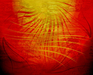 Metallbild - Sonnengrafik