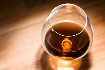 snifter with brandy