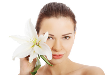 Fototapeta premium Beautiful face of spa woman