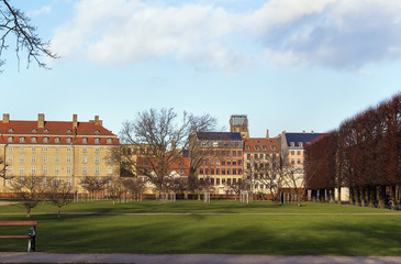 buildings around the Rosenborg garden, Copenhagen