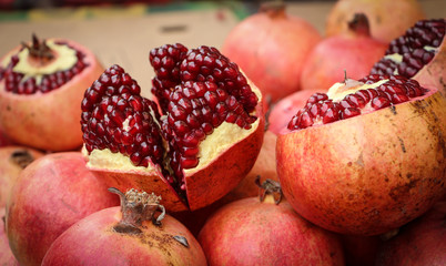 Open pomegranate