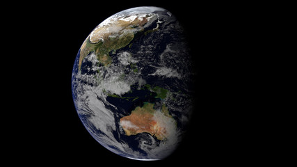 Oceania - Gibbous Earth - Horizontal © Guillaume Le Bloas