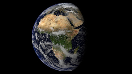 Eurafrica - Gibbous Earth - Horizontal © Guillaume Le Bloas