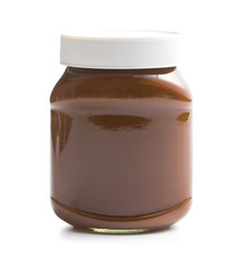 chocolate spread in jar