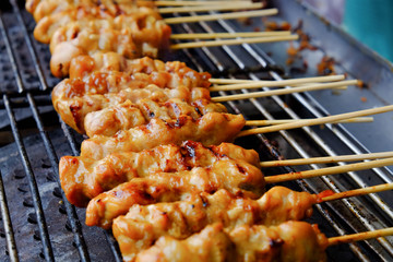 Thai style grilled pork with pickle