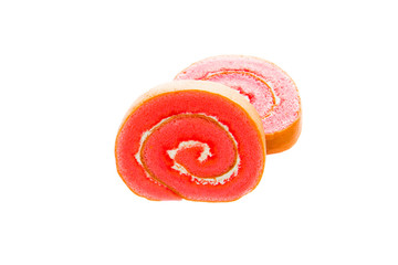 Cake roll strawberry