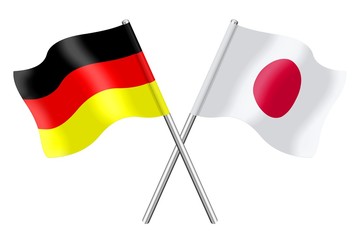Flags : Japan and Germany