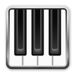 Naklejka premium piano music icon