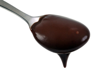 Cuillère de crème au chocolat