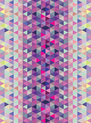 Purple and blue triangle pattern