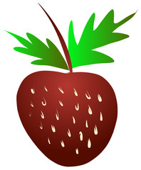 Free Hand Sketch of Strawberry Vector