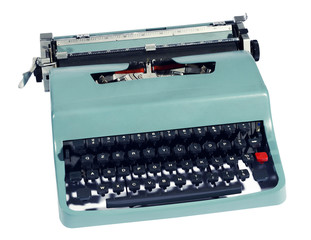 Old retro manual office typewriter