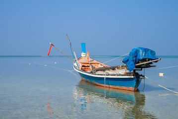 Fototapeta premium Traditional thai boats at beach.